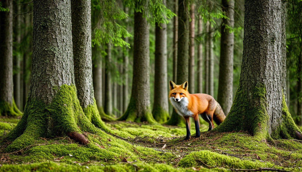 Лес был великолепен.
