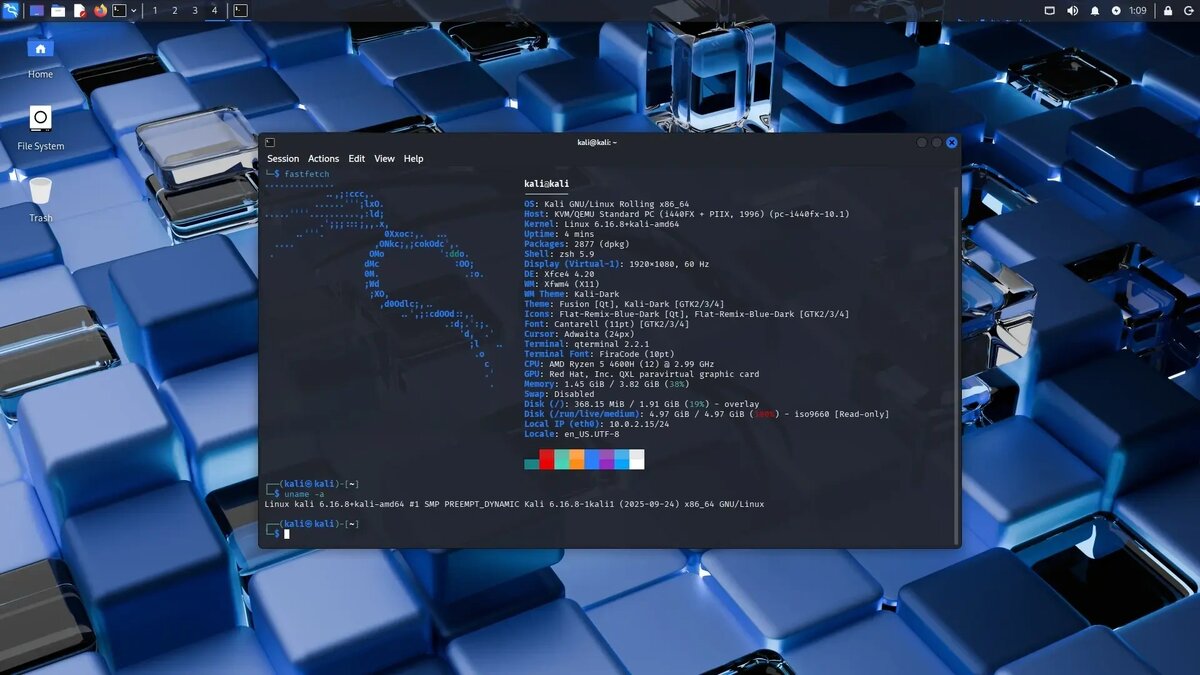 Kali Linux 2025.4 — новое обновление популярного дистрибутива