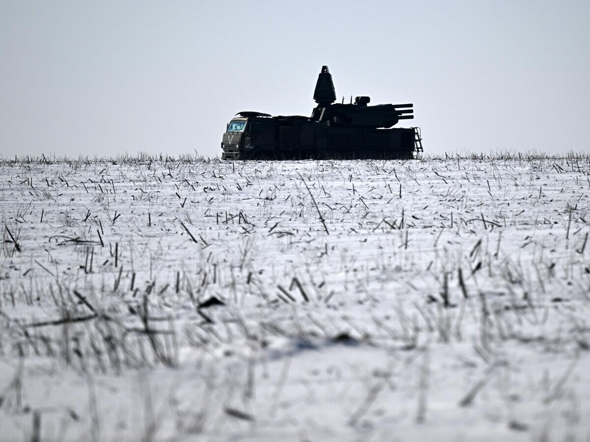    ЗРК "Панцирь" на боевом дежурстве в зоне проведения специальной военной операции в ДНР | © РИА Новости / Евгений Биятов