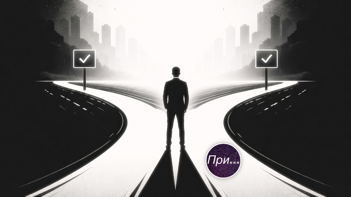 Титульный коллаж к статье Олега Лубски «Почему я отказался от 2 проектов, которые выглядели идеально» © авторы коллажа — ChatGPT5.2 & Олег Лубски 2025