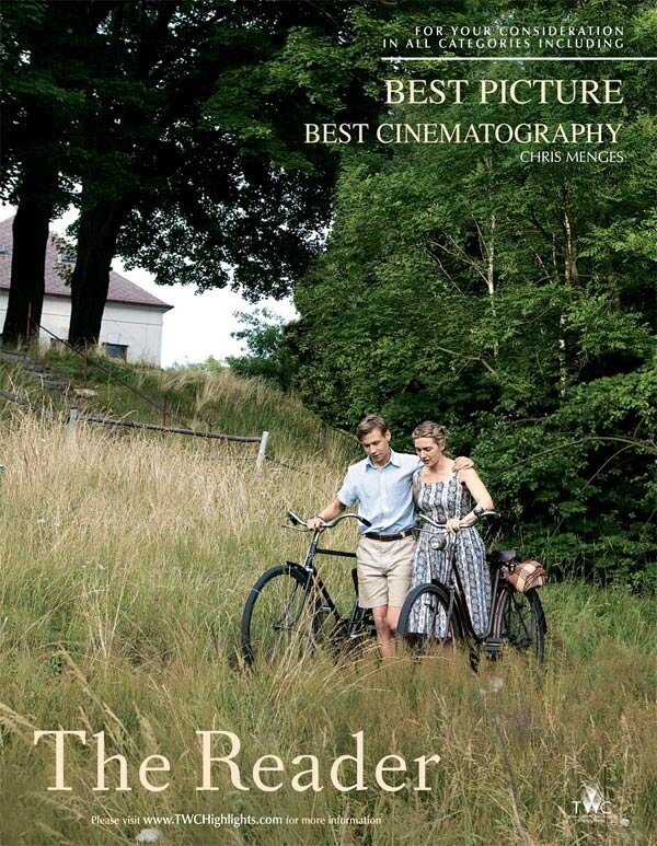 Постер фильма "Чтец", принесшего "Оскар" замечательной актрисе Кейт Уинслет. 