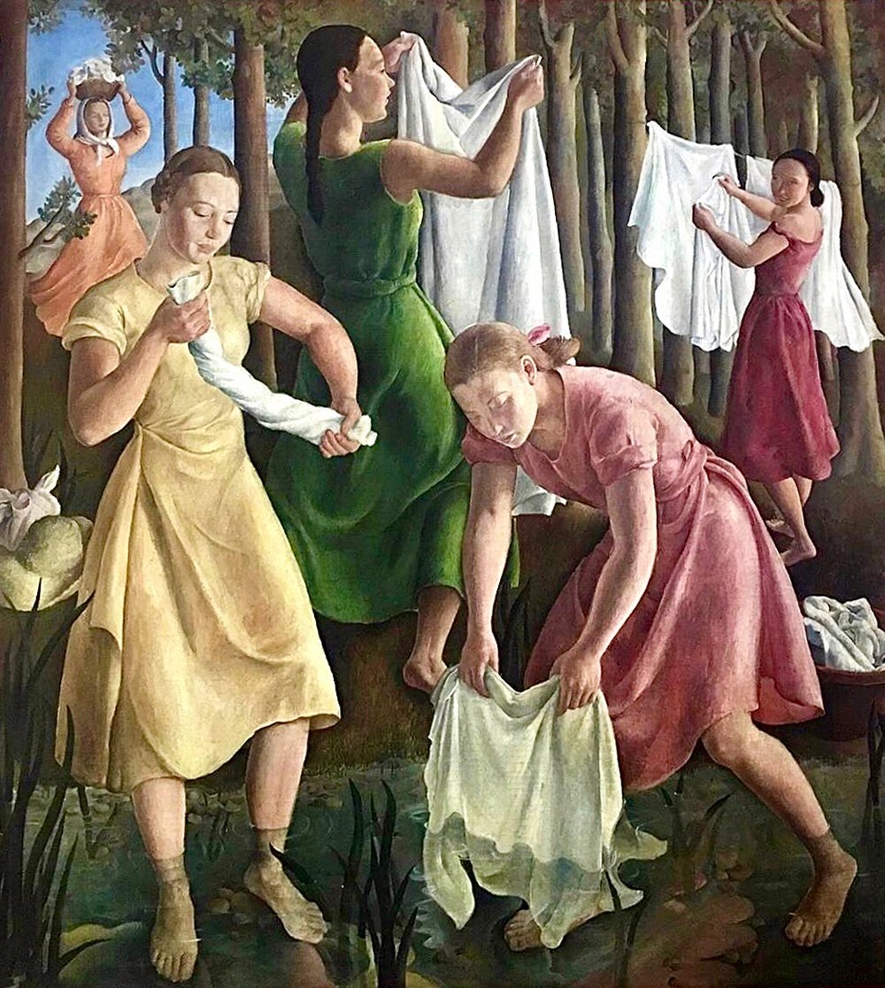 Росарио де Веласко, "Прачки". Холст, масло, 209 х 197 см
