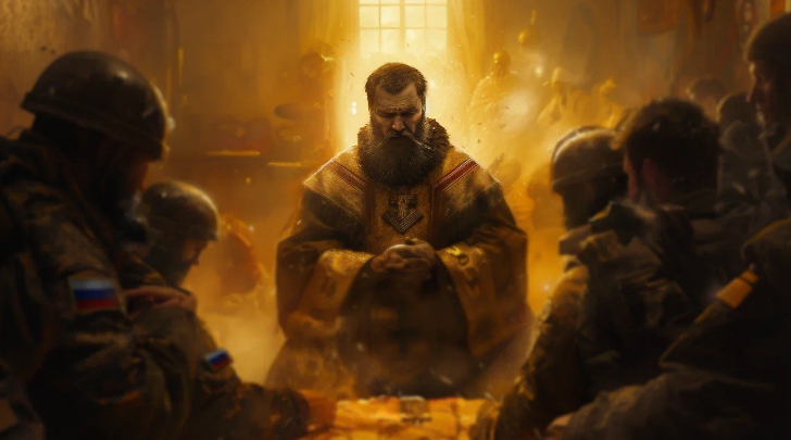    Святые являются русским воинам в самые сложные моменты на фронте, когда спасти может только чудо // Коллаж Царьграда