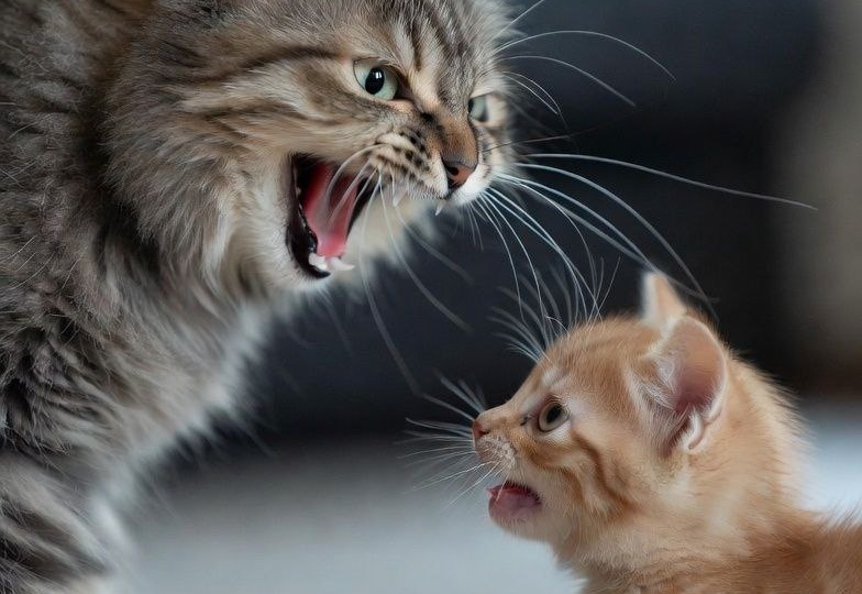 Друг или соперник? Как кошки относятся к новым котятам в доме