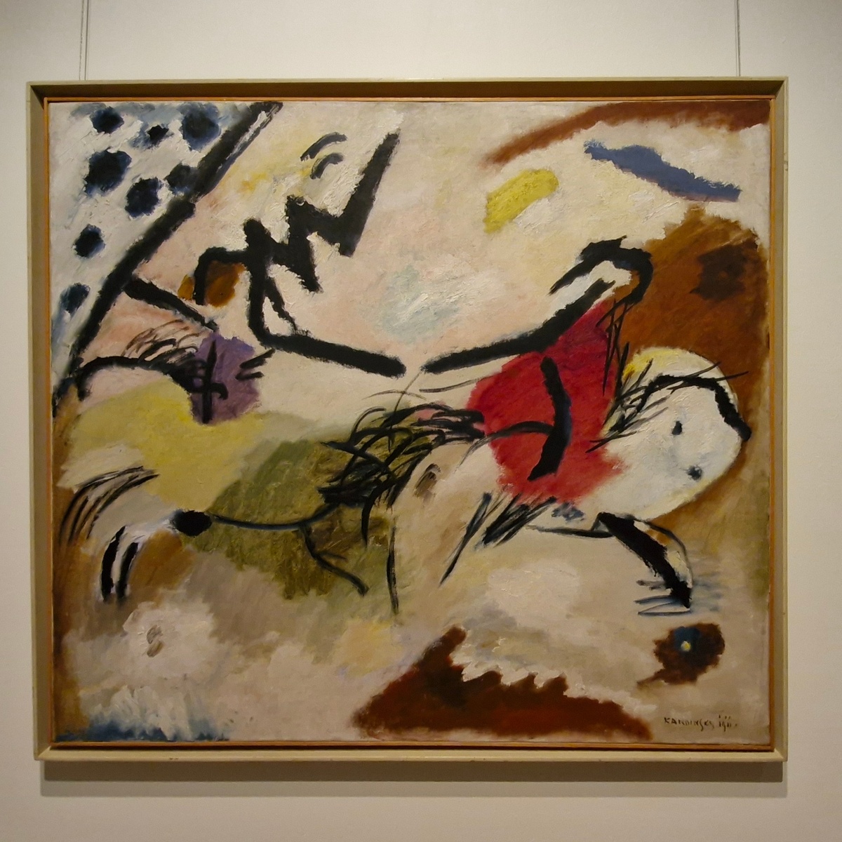 Импровизация 20 (Две лошади). Василий Кандинский (1911)