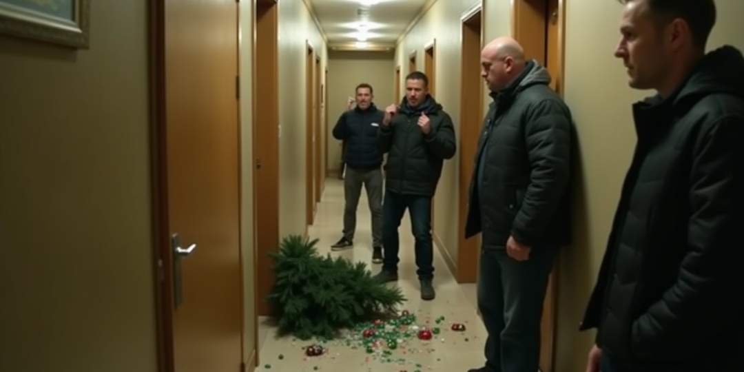 «Никакой ёлки тут не будет»: в подъезде мужчина повалил зелёную красавицу из‑за своих убеждений