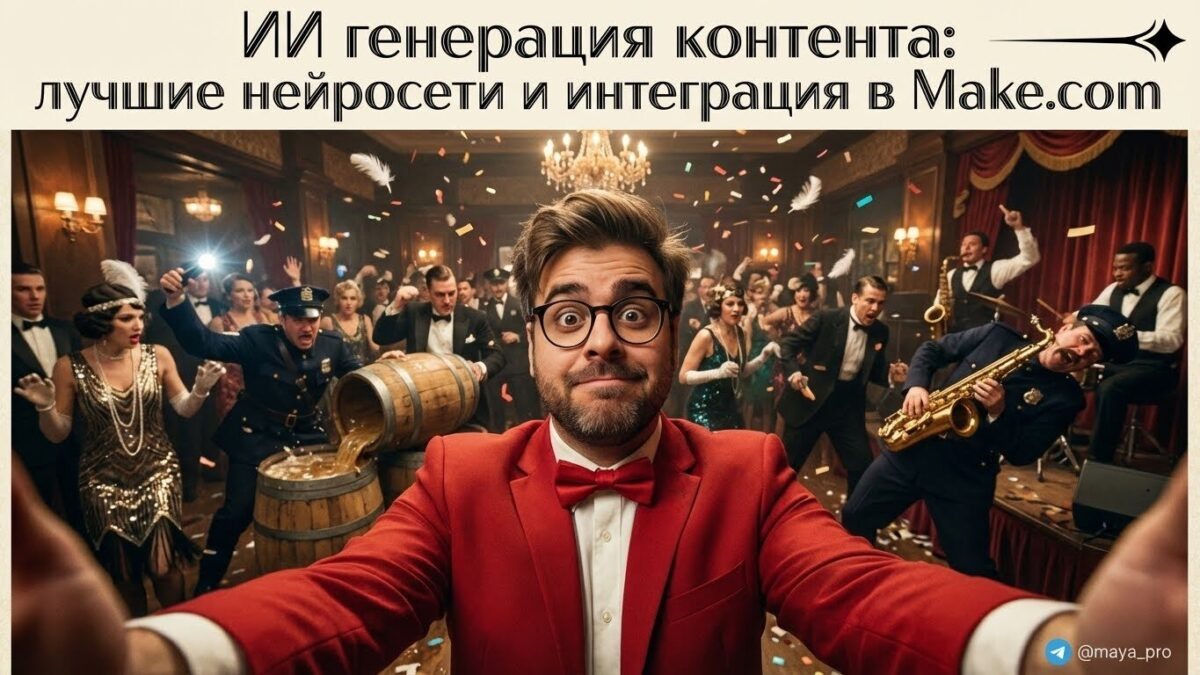    Обзор лучших нейросетей для генерации контента и их интеграция в систему Make.com Артур Хорошев