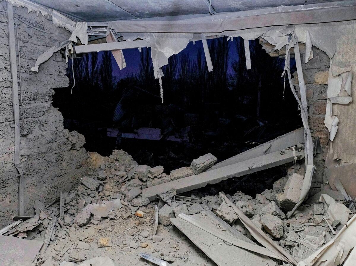    Последствия атаки БПЛА ВСУ на поселок Хорлы в Херсонской области | © РИА Новости / Сергей Мирный