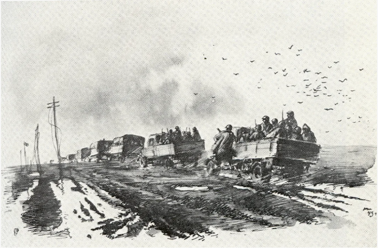 Фронтовые зарисовки Николая Жукова. Для иллюстрации.