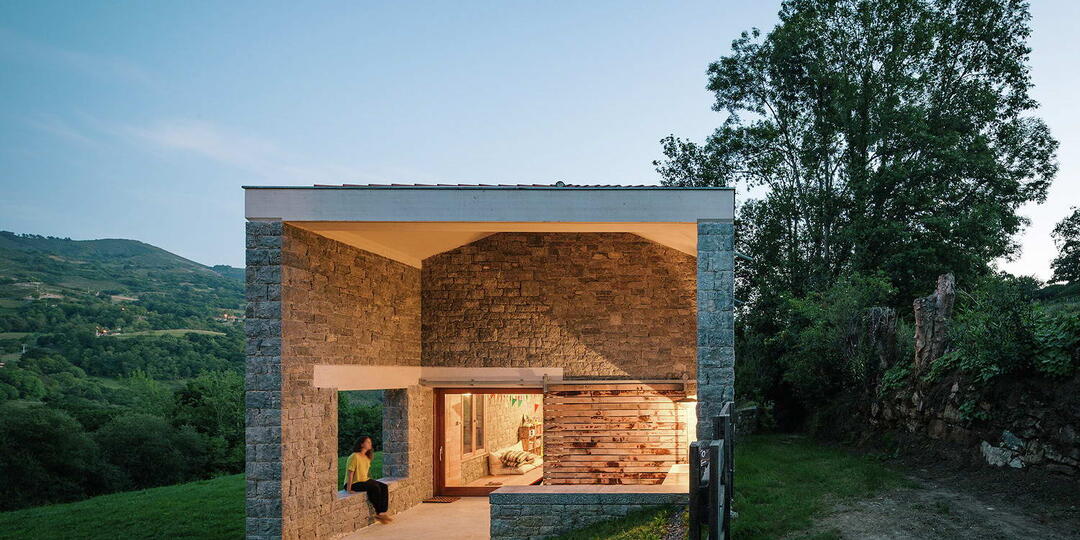 Превращение старой каменной фермы в современный жилой дом