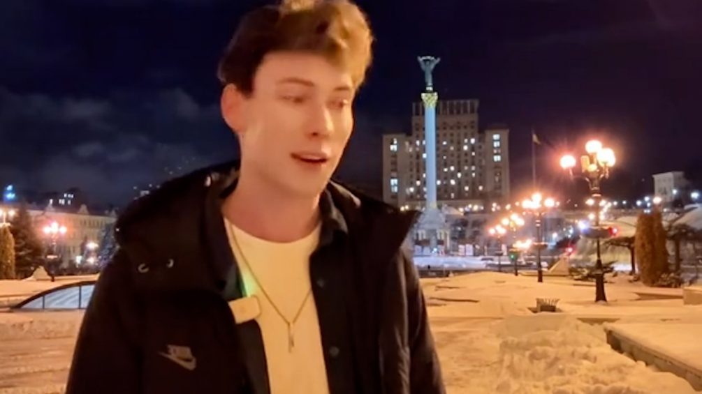   Британский пропагандист недоволен тишиной в Киеве. Фото: кадр видео