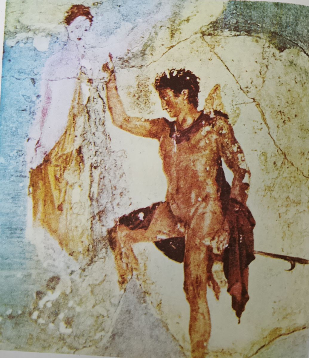 Андромеда и Персей. Фреска из Помпей, римская копия с оригинала IV в. до н.э.