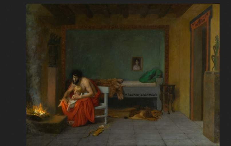 Жан-Леон Жером. "Дрожащие конечности юной любви согревают угли"