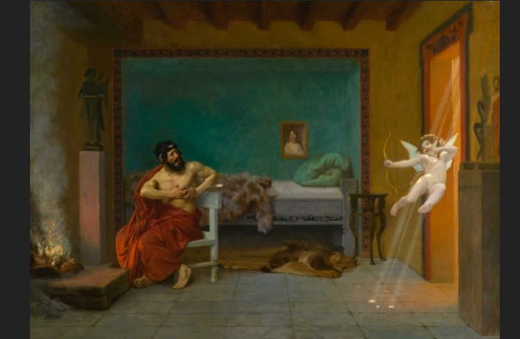 Как образно Жан-Леон Жером показал поэзию знаменитого лирика древности Анакреонта