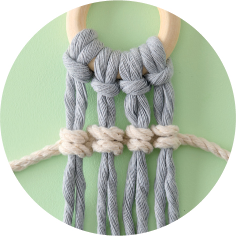 Полуузлы в макраме: от простых петель до декоративных линий