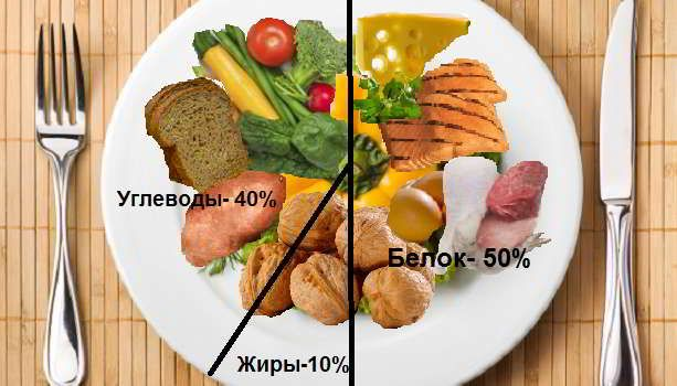 Принцип компоновки обеда по принципу правильной талелки