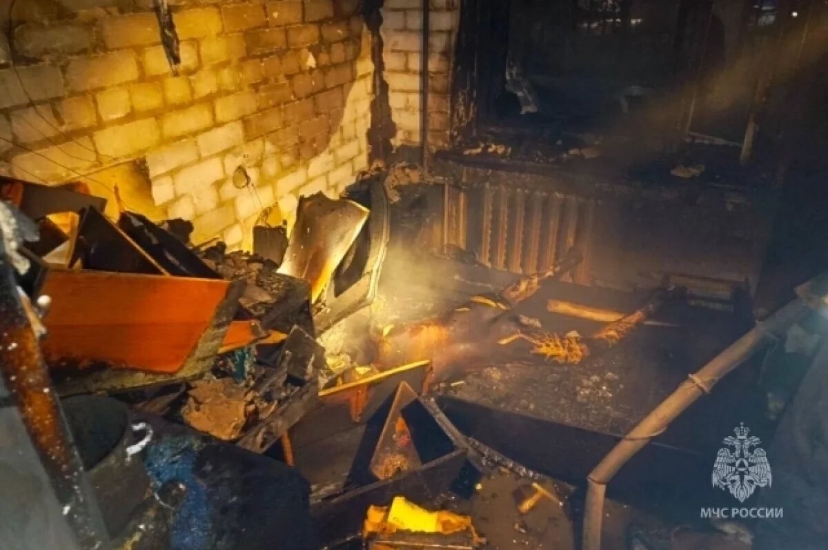    При пожаре в доме по улице Солнечной в Ульяновске погиб 55-летний мужчина