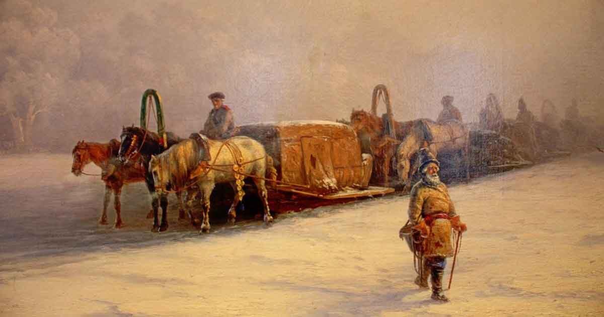 Караван в Китай из Москвы ехал около 6 месяцев