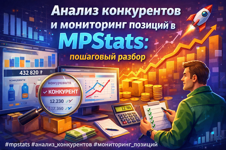 Анализ конкурентов и мониторинг позиций в MPStats