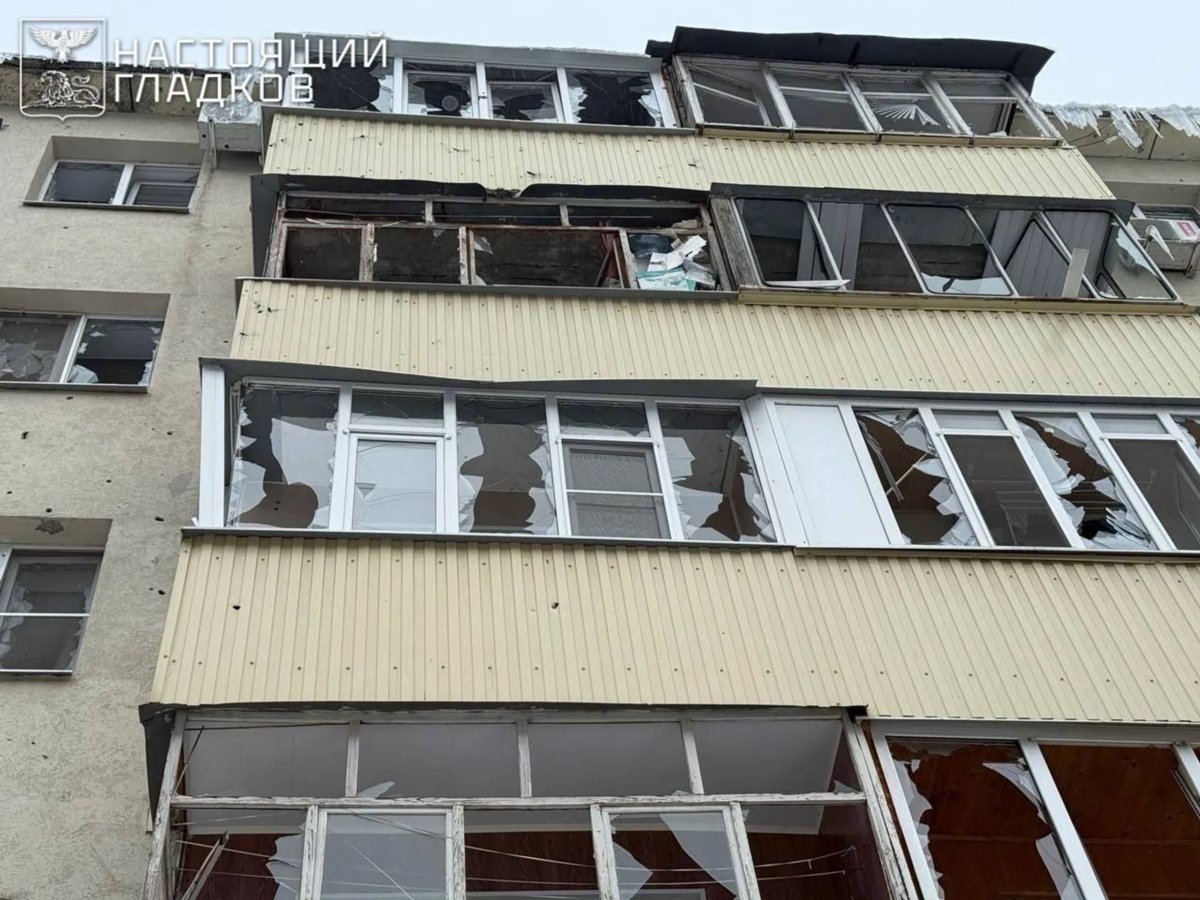    Осколки ракеты повредили 40 квартир в Белгороде после удара по центру