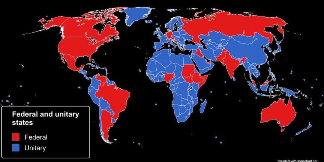 Карта власти: какие страны живут как федерации, а какие как единое государство