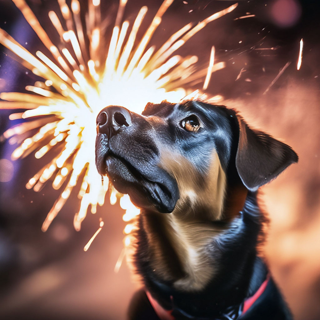 Оставьте собаку дома во время салютов! И это не только Новый год. 