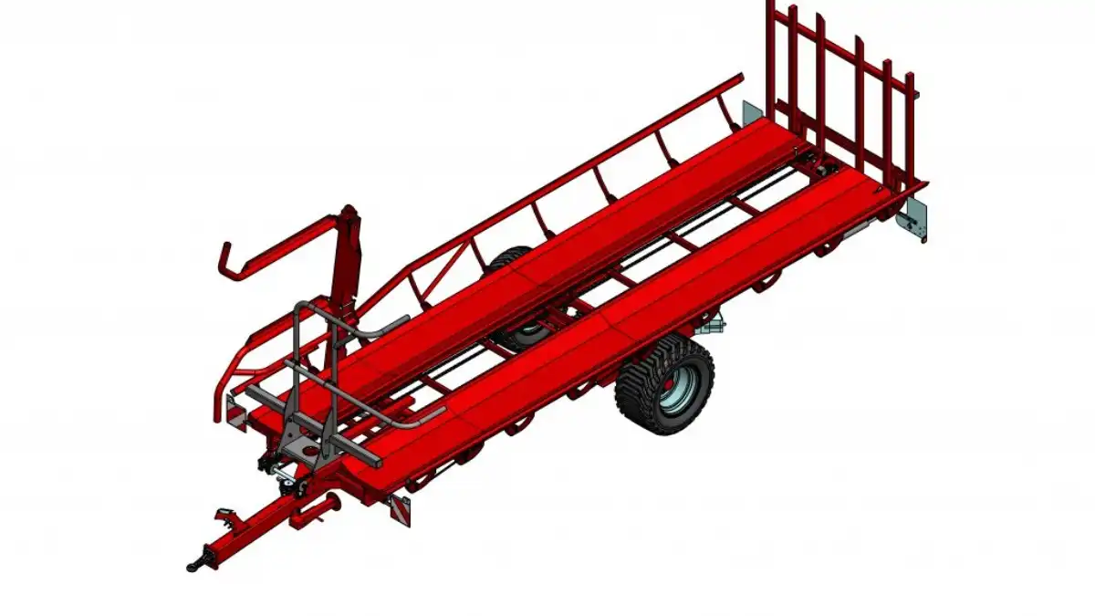 Фото: smscz.cz / SMS CZНовый прицеп для тюков и рулонов SMS Porto V18