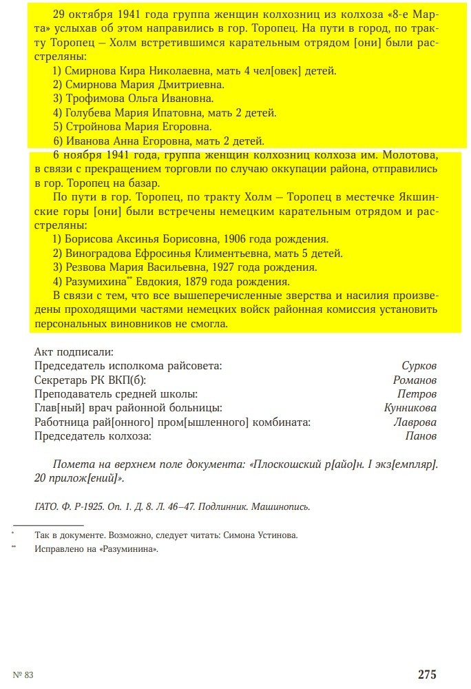 Без срока давности. Тверская область. с.275