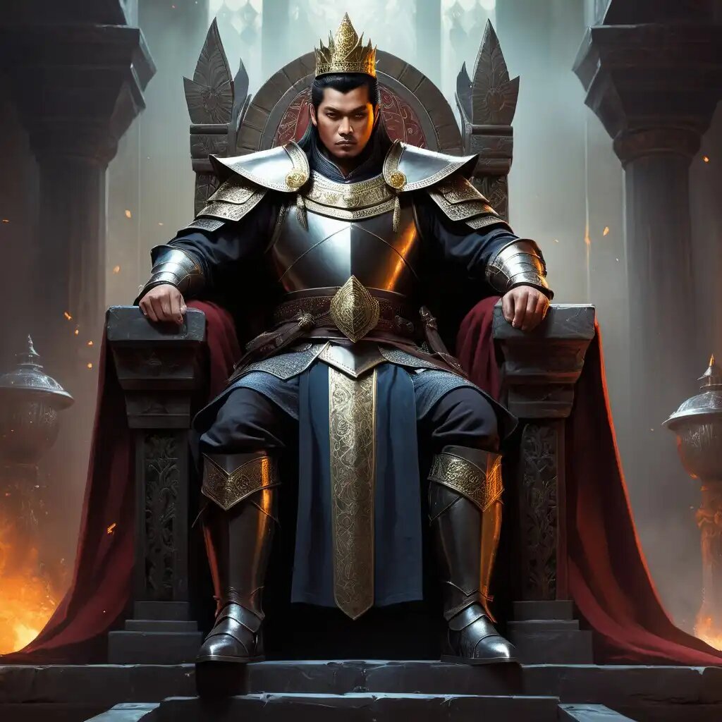 Раден Виджая - император Маджапахита на троне