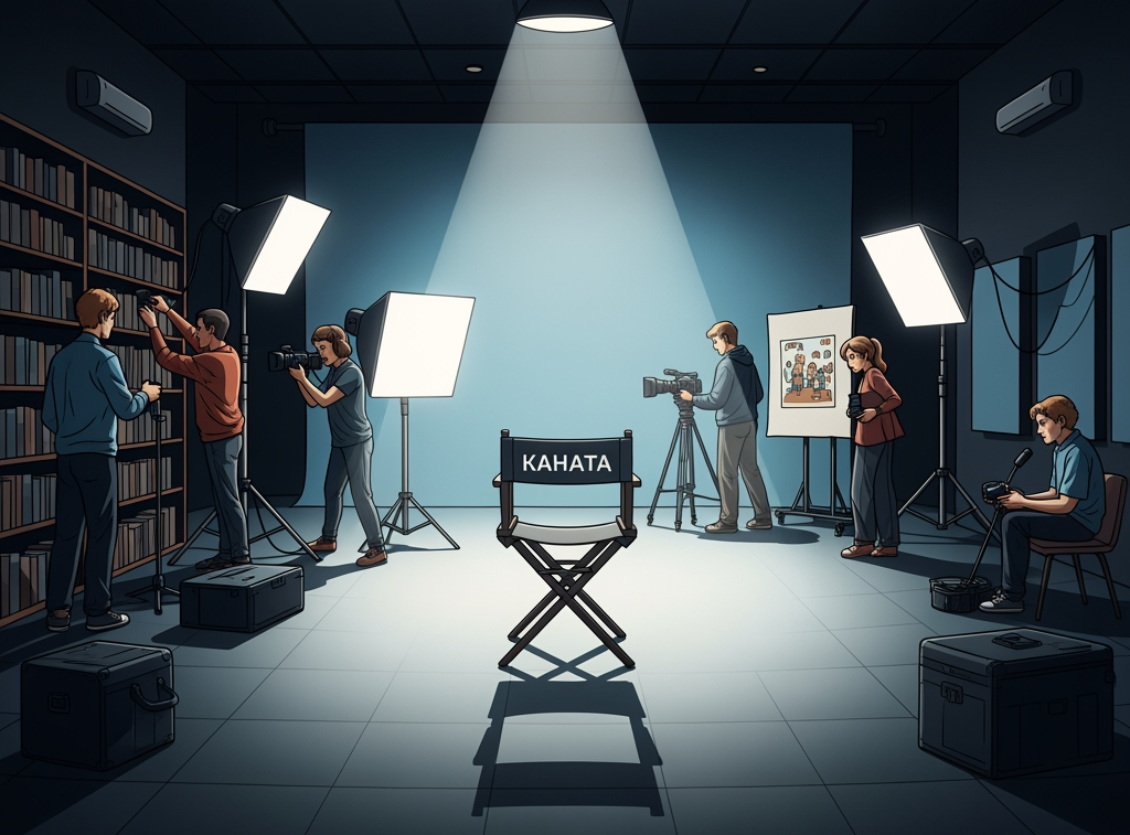 на съемочной площадке