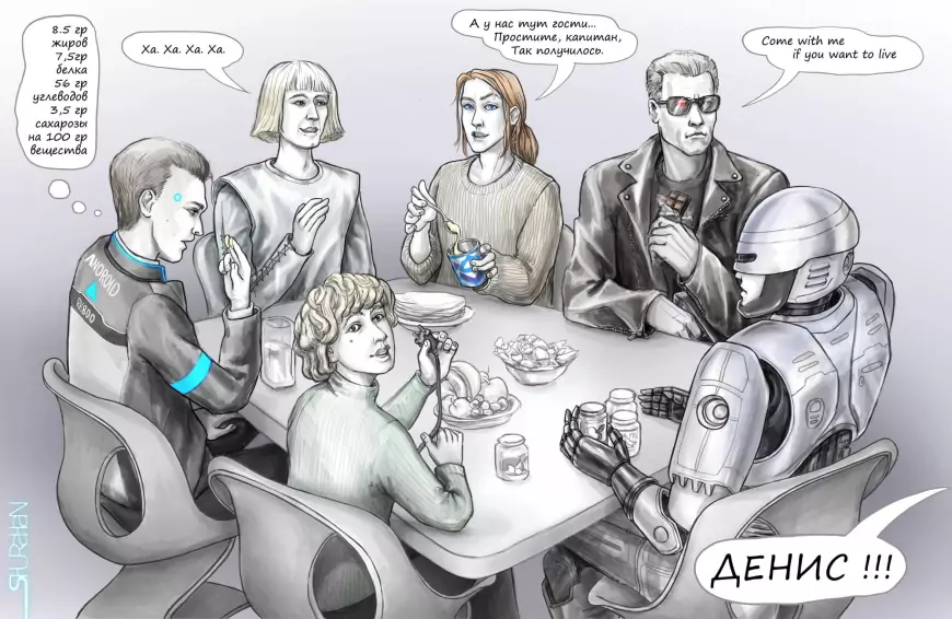 Художник Shurahan . Кроссовер. По словам автора, рисовалось на фандомной битве 2019 для команды Космоолухов.