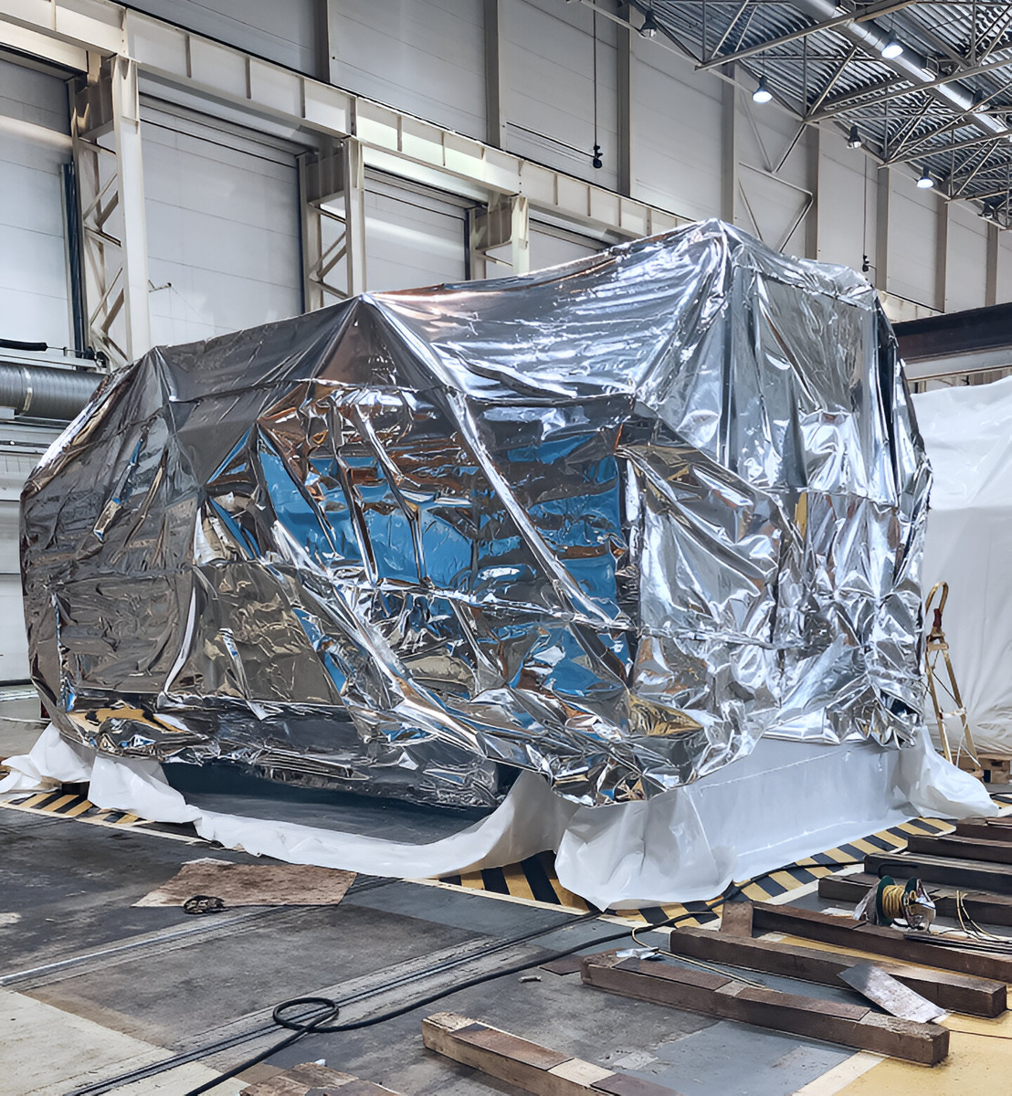 Вакуумная упаковка оборудования