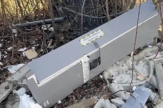 Остатки беспилотника.  фото: яндекс.