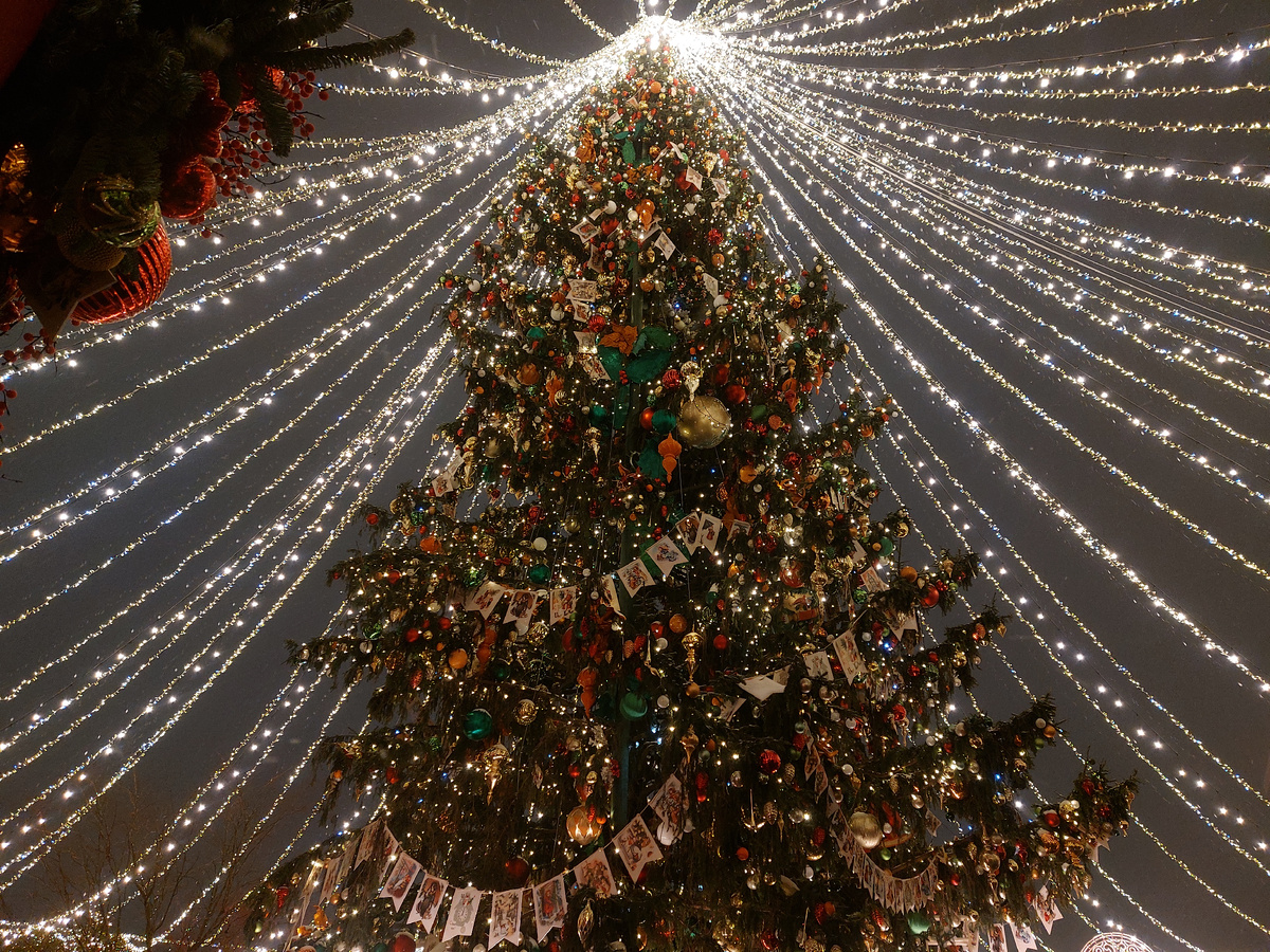 Шикарная елка на Манежной площади