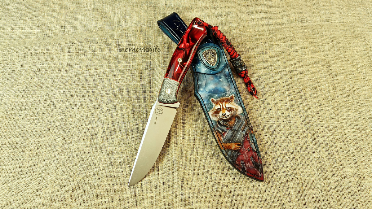 Авторский нож "Rocket Raccoon"