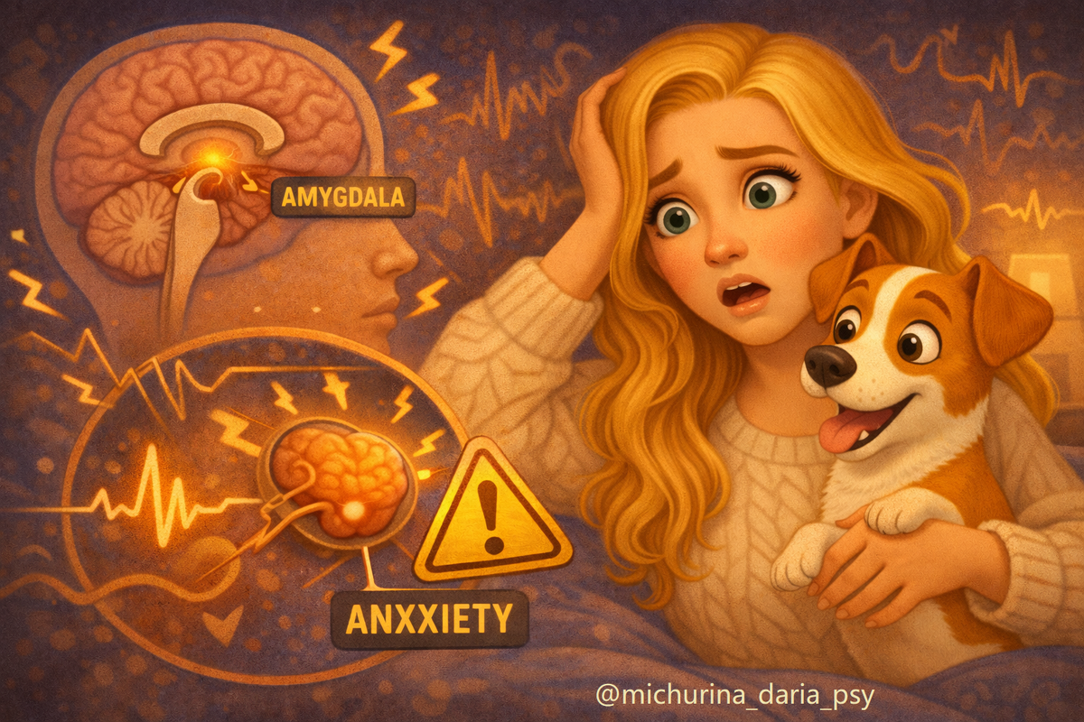 Как научить амигдалу не реагировать на тревогу как на реальную опасность