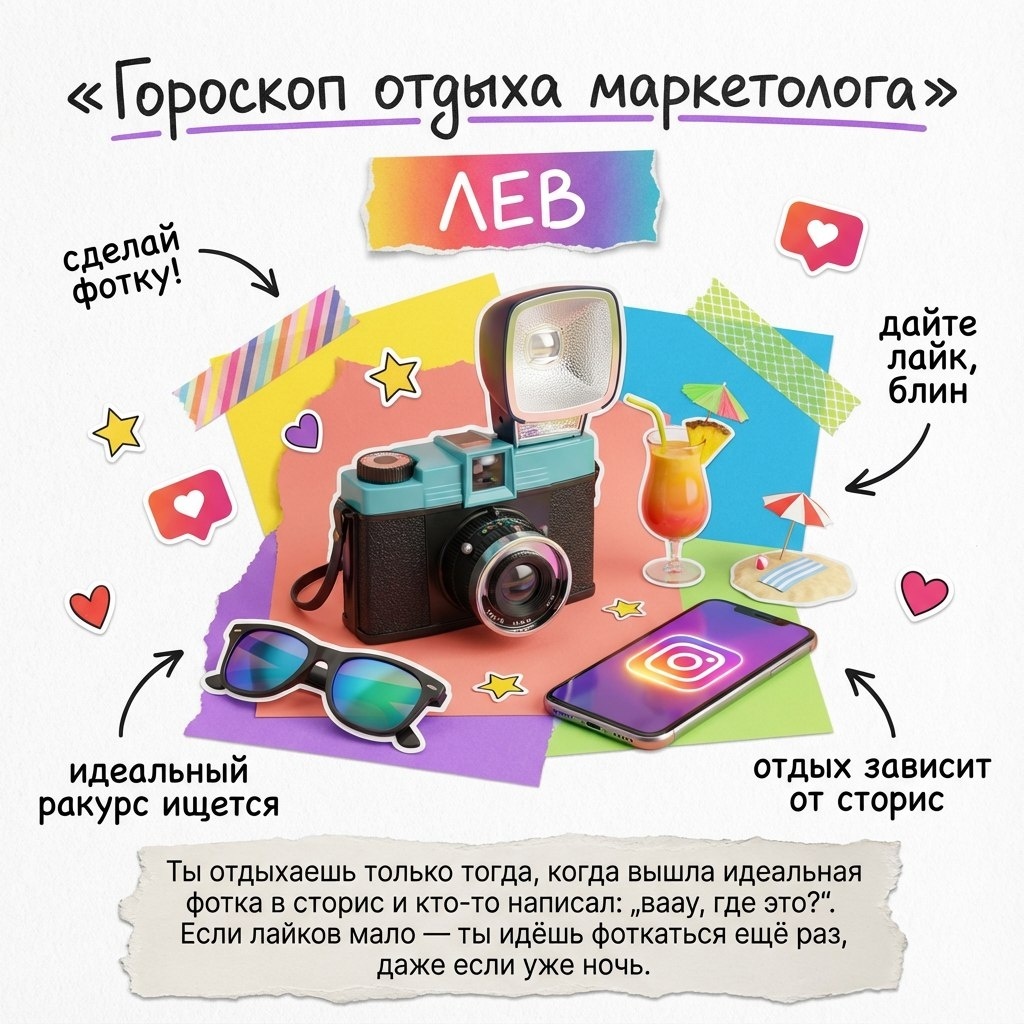 Гороскоп, сгенерированный в NanoBanana
