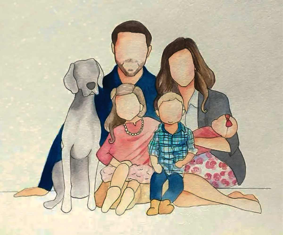 Если набрать в поисковике запрос «семья картинки», то выйдут иллюстрации по типу папа+мама+дети+собака или кот. Вот что такое идеальная семья сегодня (картинка из интернета)