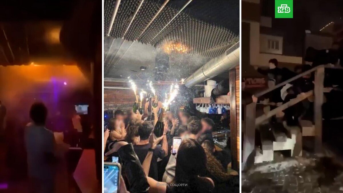    Бар горел под музыку: кадры начала пожара на швейцарском курорте