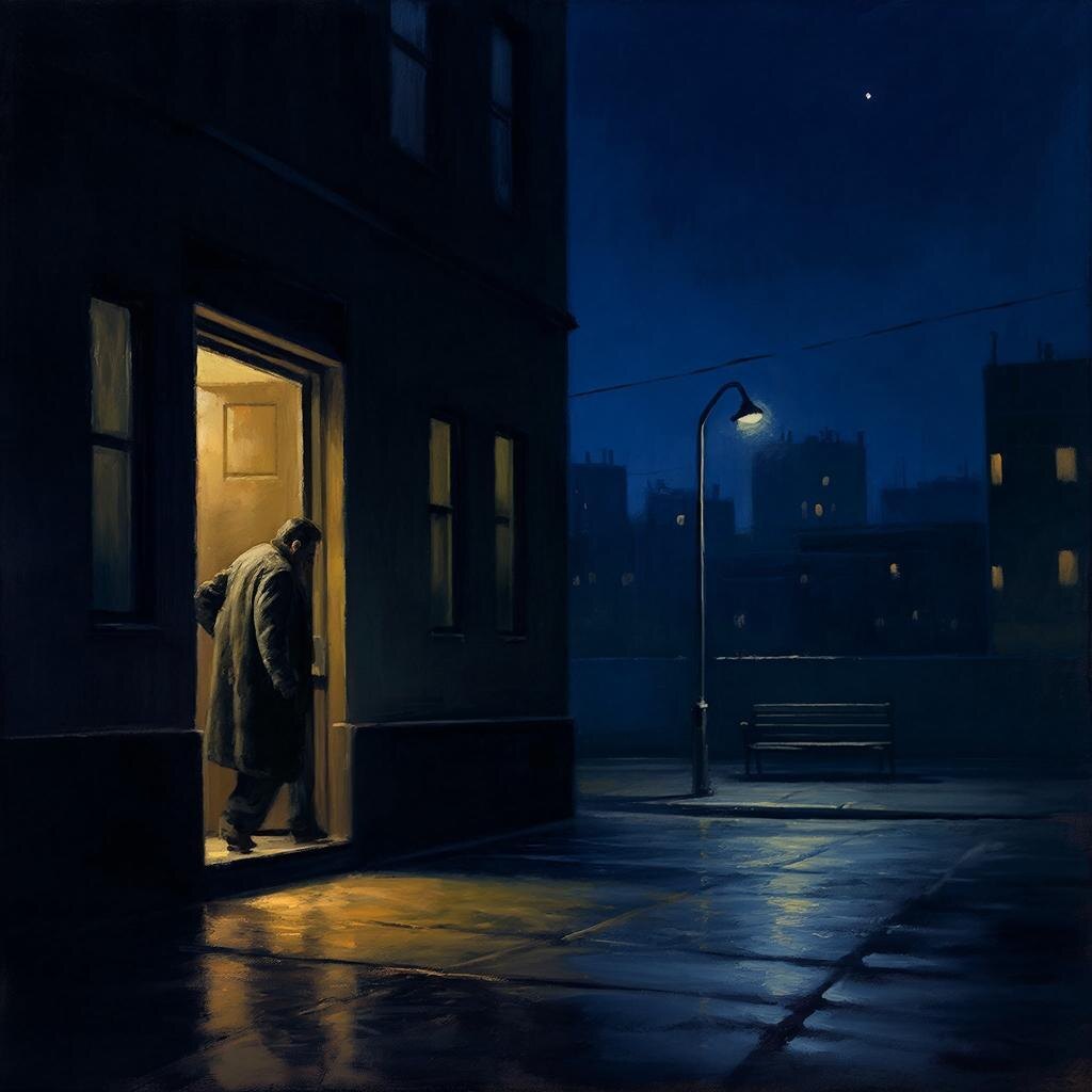 Иногда вечером тело объявляет тебе мягкий бунт. Усталое, оно ведёт тебя к лавочке — в потемки, в тишину, в самого себя.