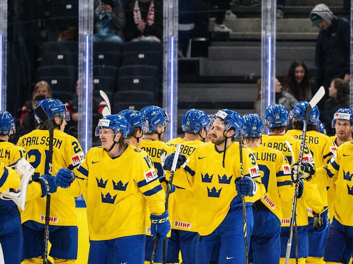    Хоккеисты сборной Швеции по хоккею на чемпионате мира 2023 года | © пресс-служба сборной Швеции по хоккею
