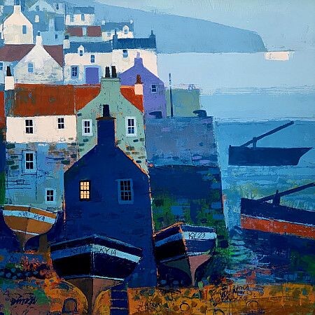 © Джордж Биррелл (George Birrell). Утро в гавани. 