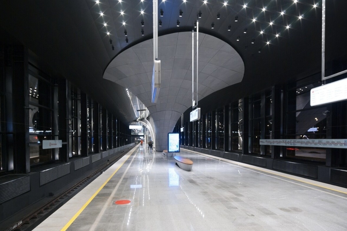 Станция Сокольнической линии метро Потапово.