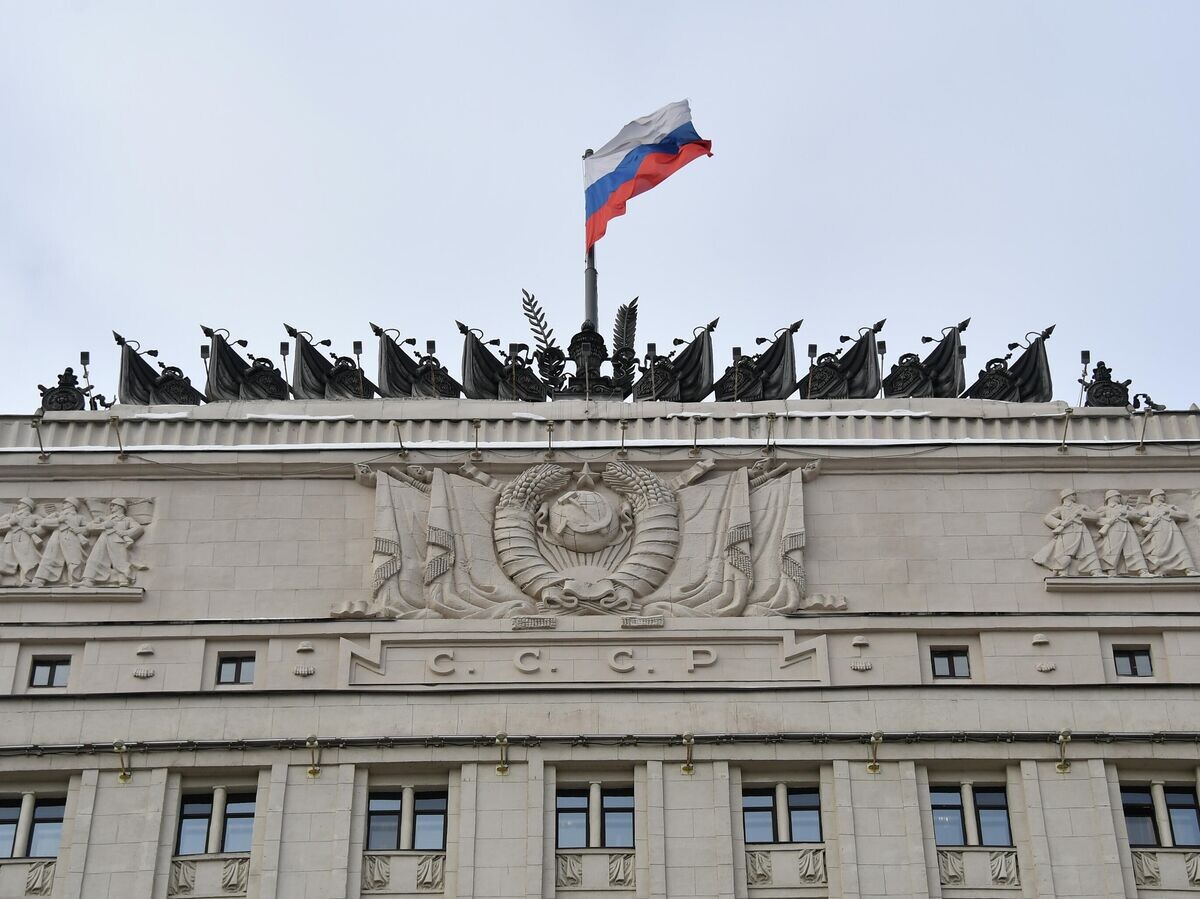    Государственный флаг России на здании Министерства обороны РФ в Москве | © РИА Новости / Евгений Биятов
