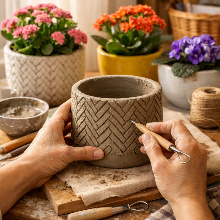    Создайте уникальное кашпо с узором «ёлочка» своими руками: пошаговый мастер-класс и секреты успеха! Loza