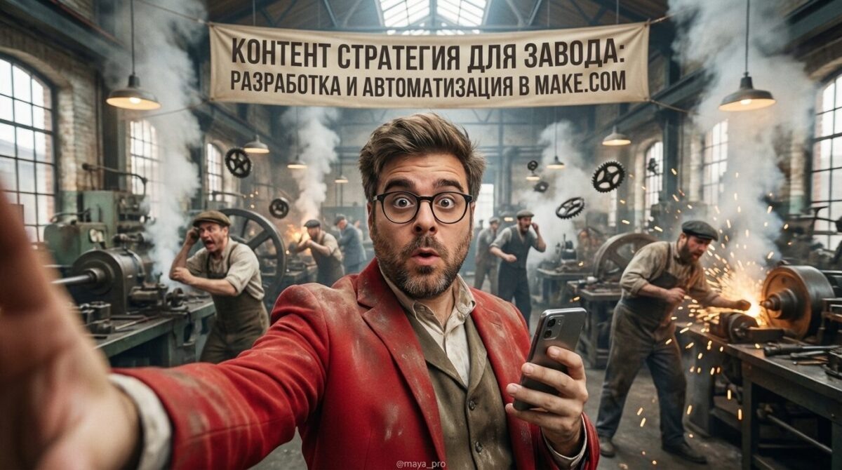    Пошаговая разработка контент стратегии для заводов с использованием Make.com Артур Хорошев