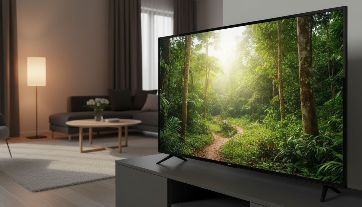 32” Телевизор Tuvio HD-ready DLED Frameless на платформе YaOS, TD32HFBCV1, черный