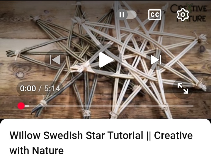 Шведская звезда. Молодцы они вообще, шведы! Много всего плетёного и красивого могут понаделать. Это видео ищите на Ютуб, у кого работает. Там всё подробно видно