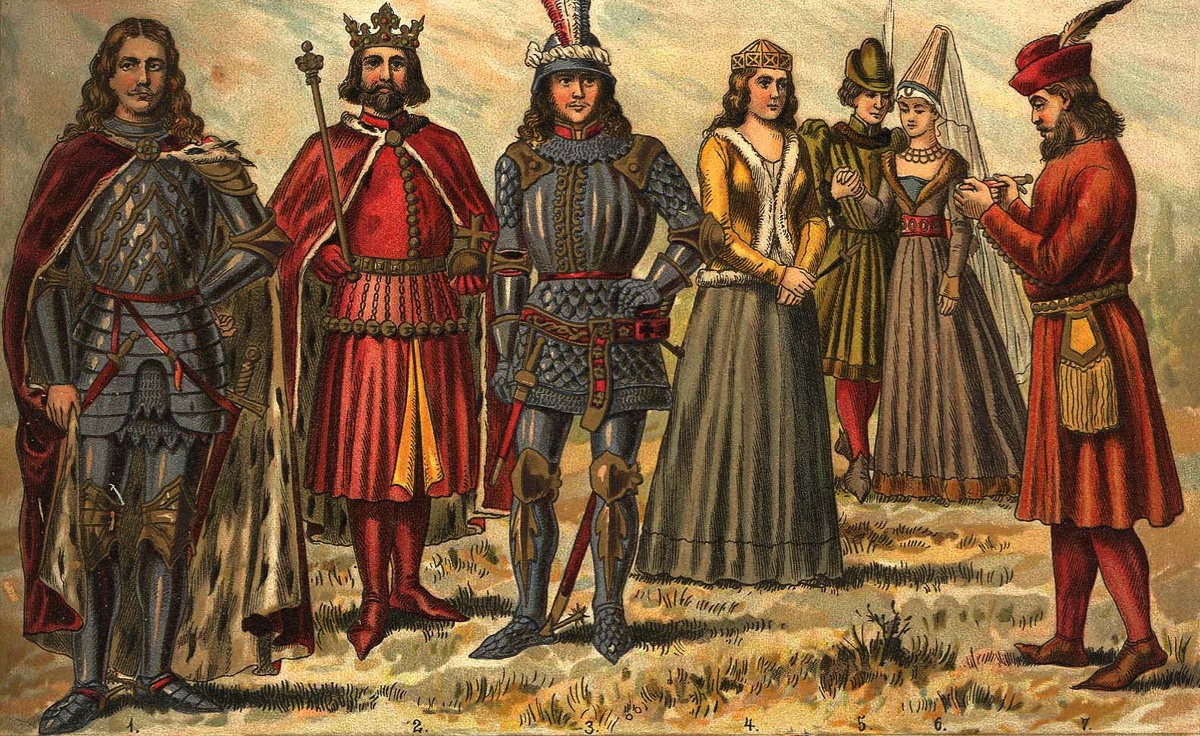 Люди средневековья.