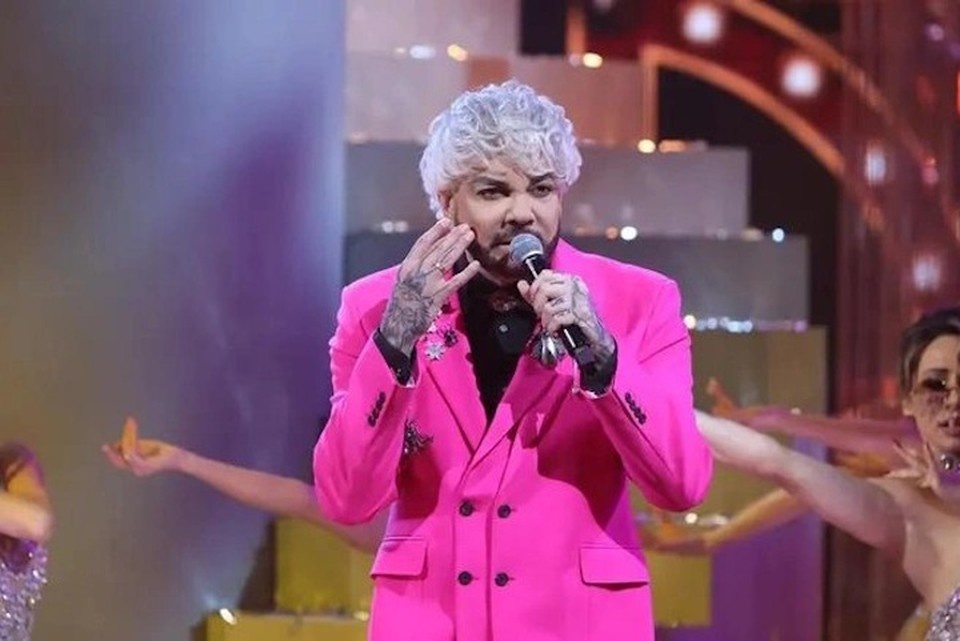    Прощенный Филип Киркоров. Фото: кадр Первого канала